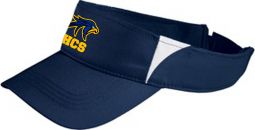 Sport-Tek Dry Zone Color Block Visor, Navy/white